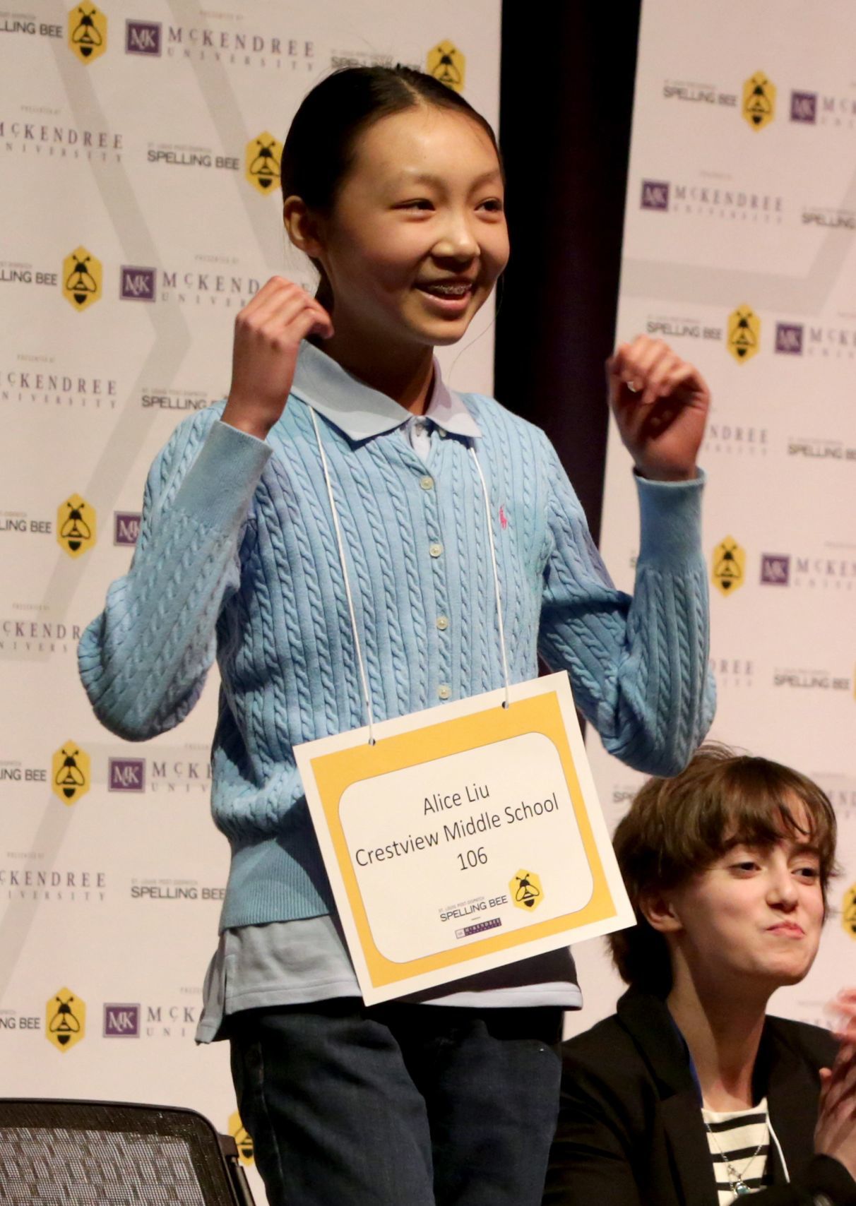 Alice Liu wins the 33rd Annual St. Louis
Post-Dispatch Spelling Bee